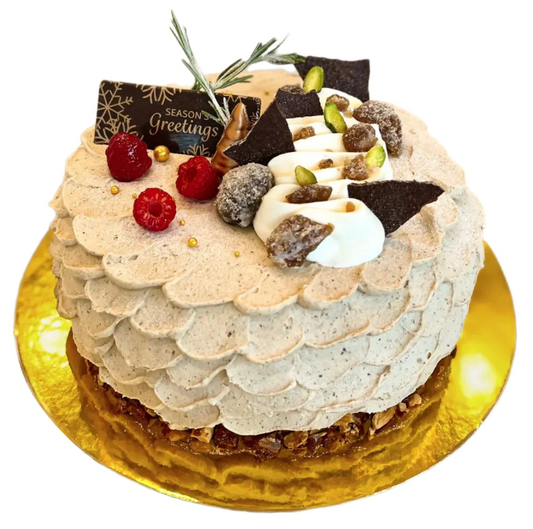 Holiday Mont Blanc Chiffon Cake